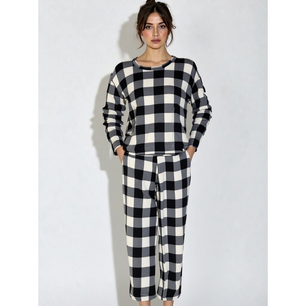 Pajama Set Sleep Chic Color Black/White size‎ S